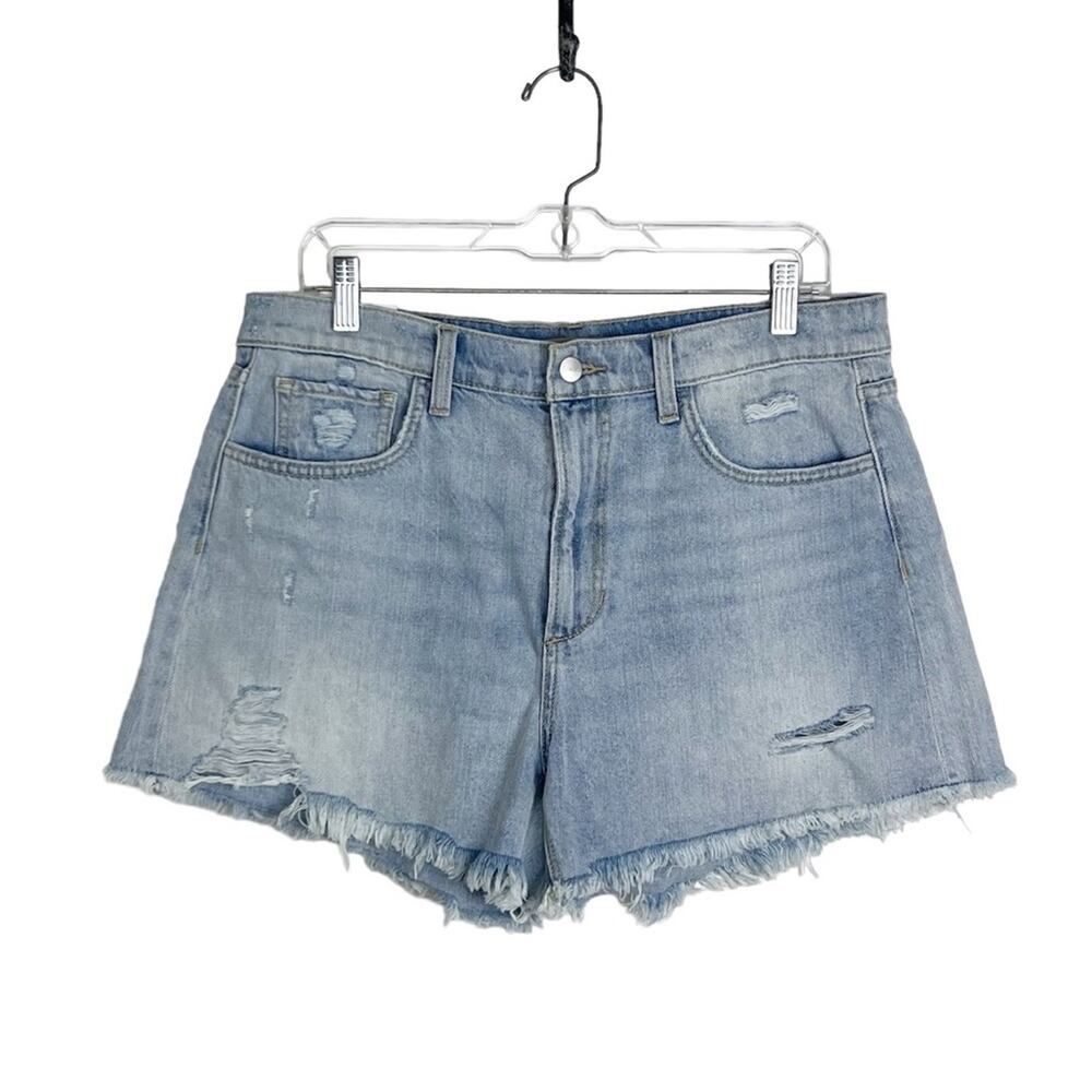 New Joe’s Jeans Kinsley High Rise 4 Inch Frayed Hem Jean Shorts 32